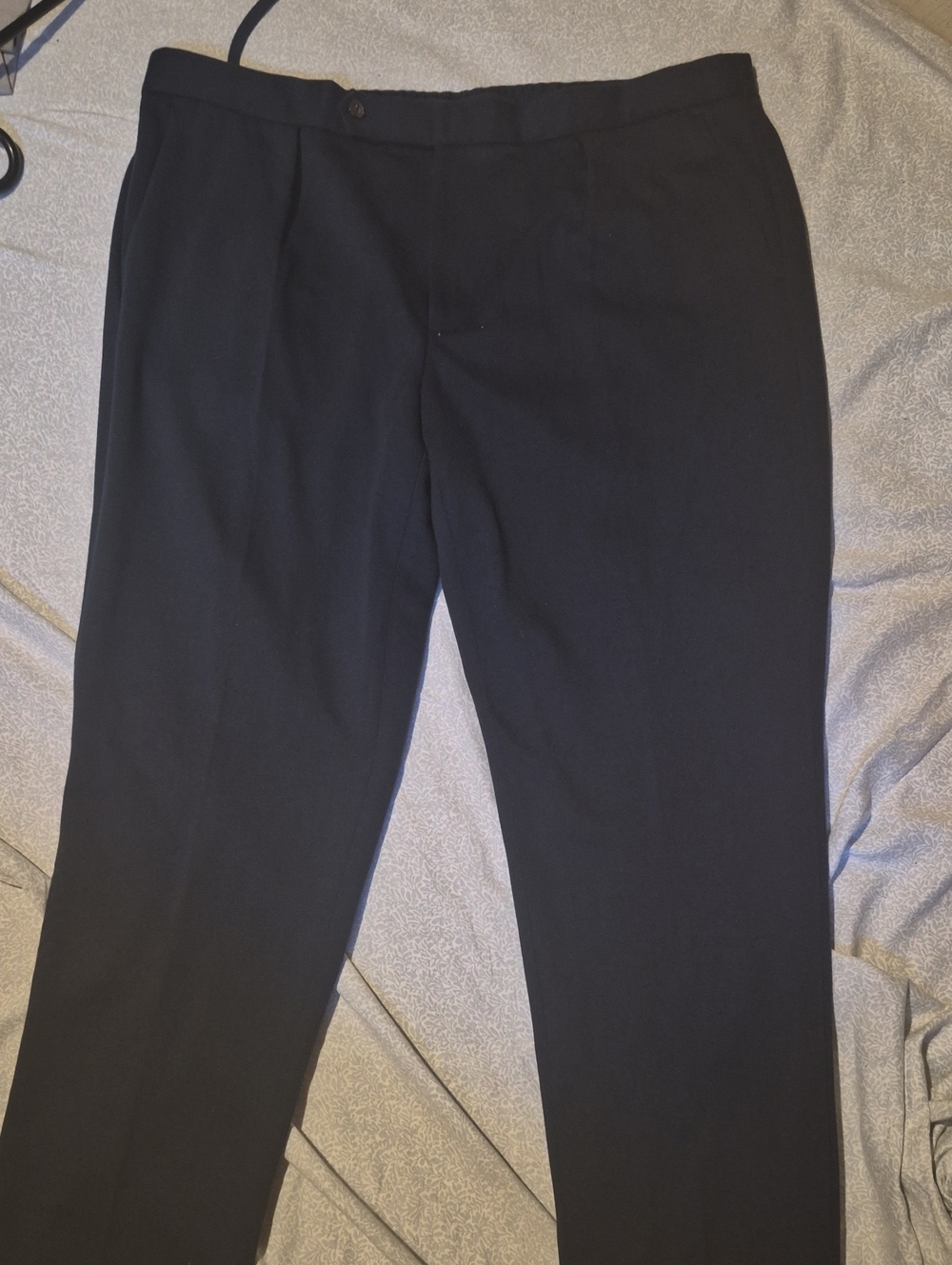 Polo by Ralph Lauren Men's Black Flat-Front Dress Pants